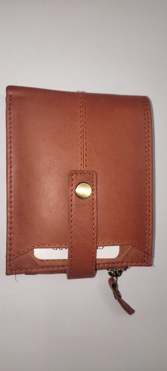 Genuine Leather Bi-Fold Wallet